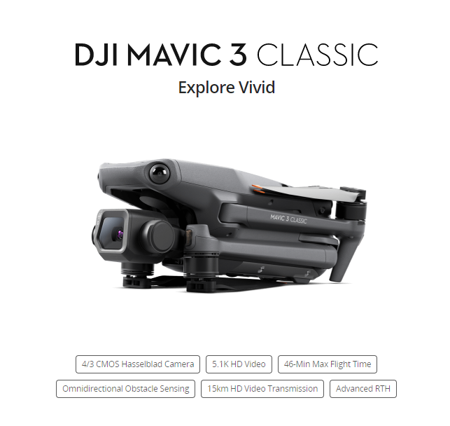 DJI Mavic 3 Classic DJI RC-N1 (không màn hình)